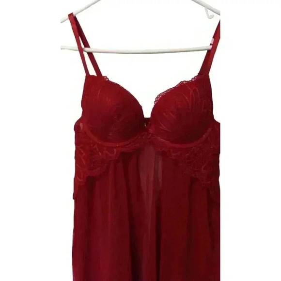 Beautiful Red Nightwear By Daisy Fuentes - Picture 3 of 7
